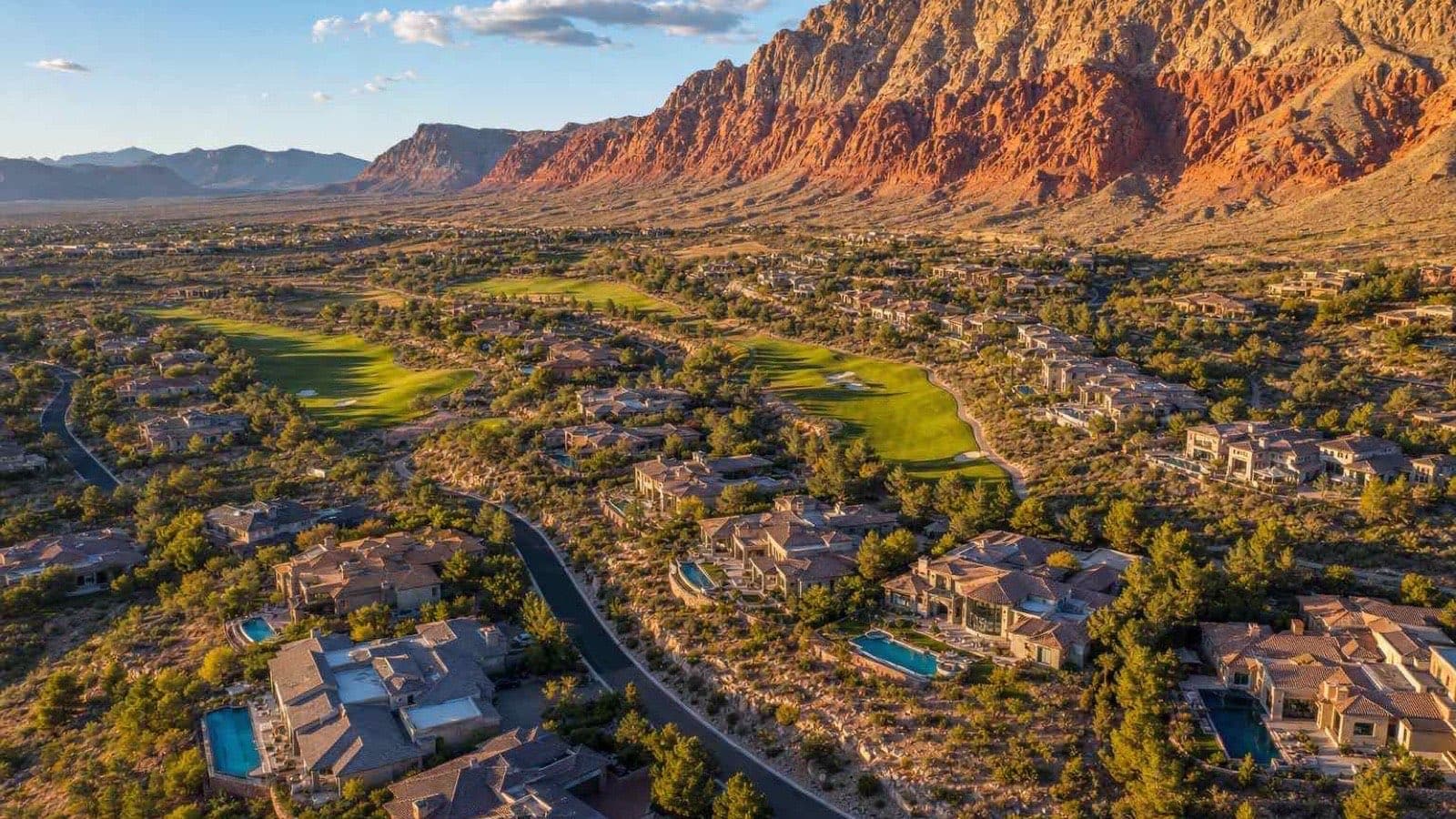 Sunrise Manor, east Las Vegas valley residential neighborhood with Frenchman Mountain beyond